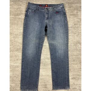 Sasson‎ Ooh La La Jeans Womens 16 Blue Straight Leg Hustle Medium Wash Casual
